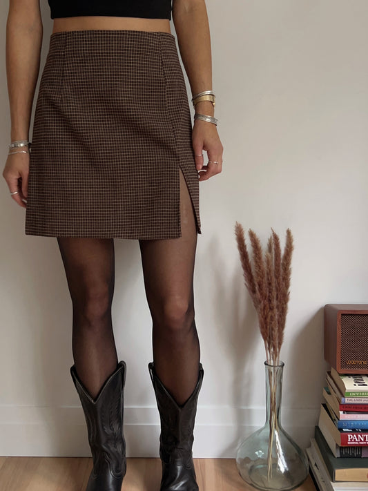 vintage plaid skirt