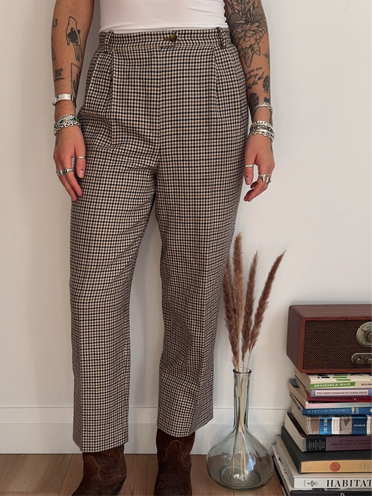 plaid trouser