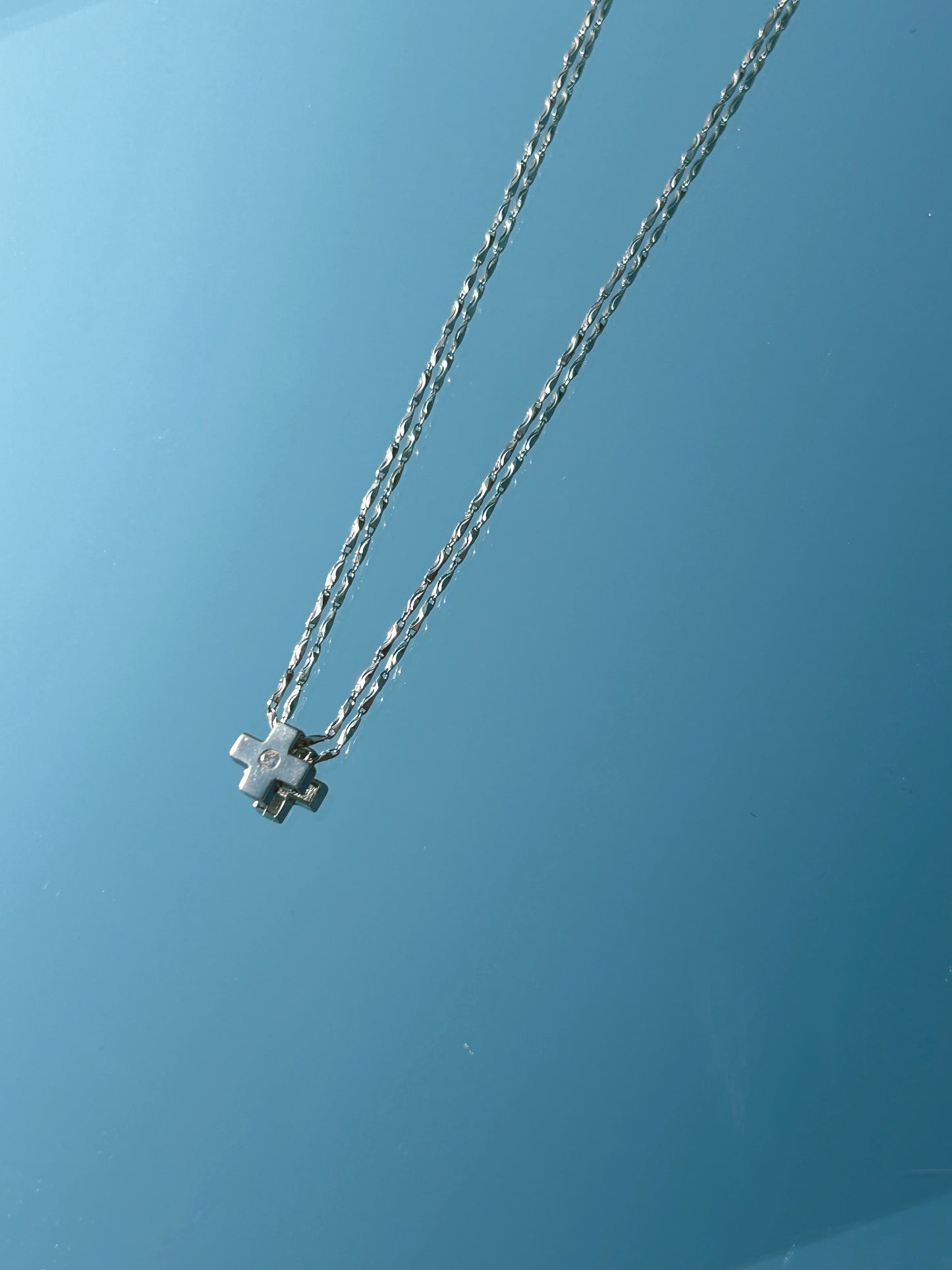 tiny cross pendant