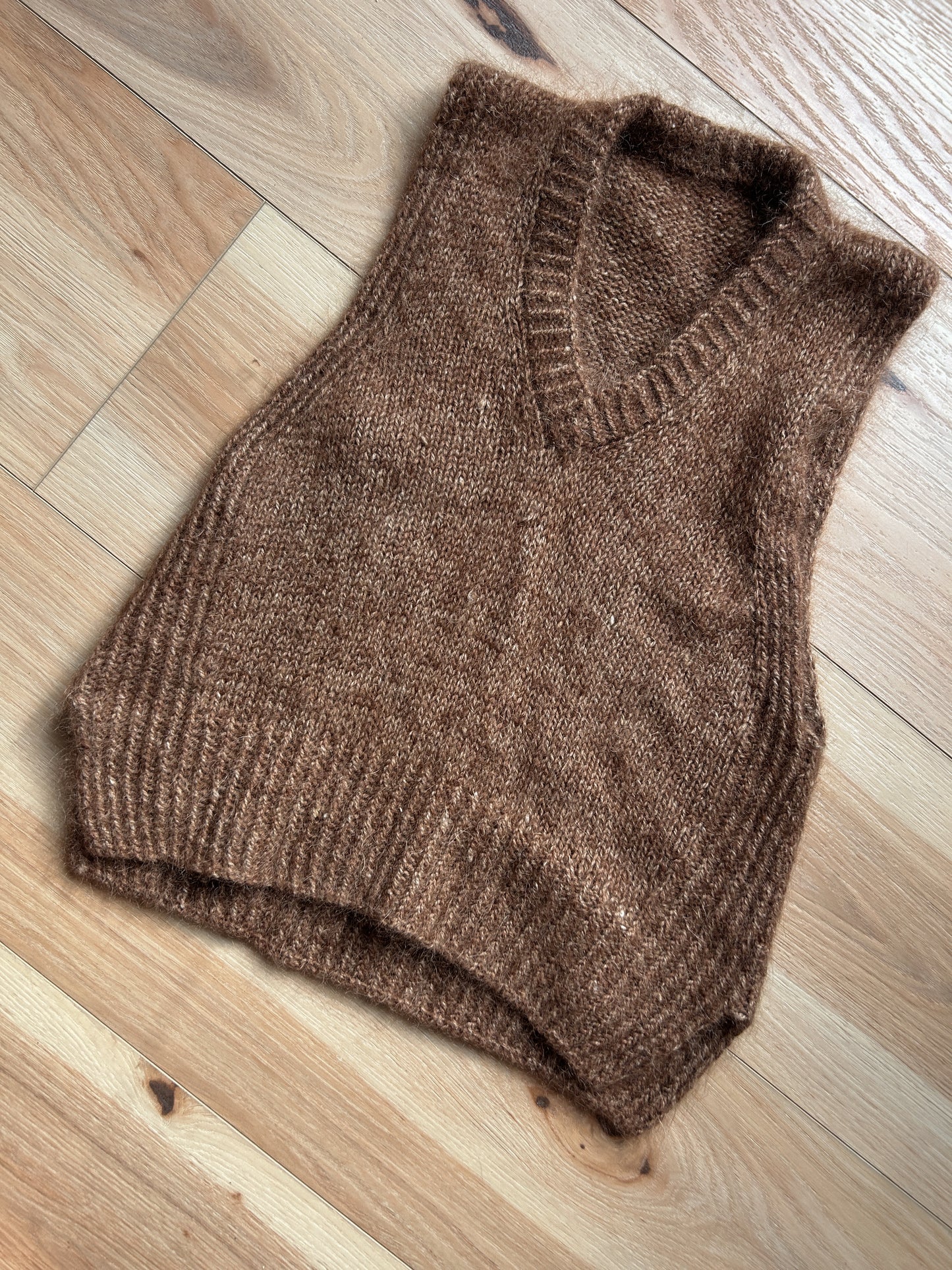 fuzzy wool vest