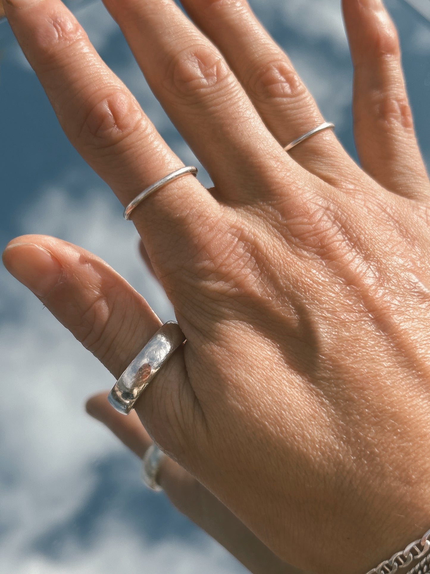 large silver band