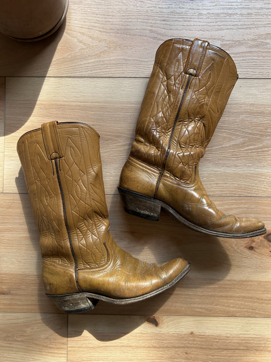 tan cowboy boots