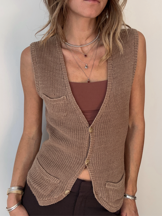 soft knit vest