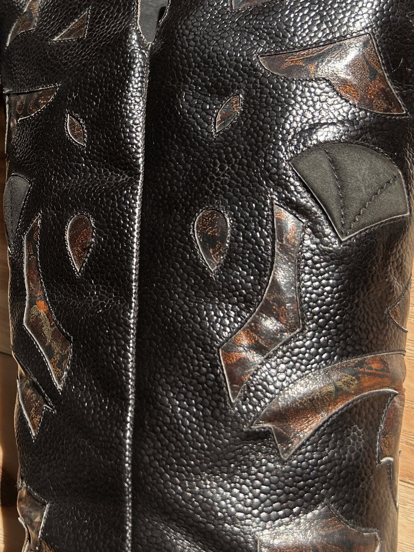 vintage calf-high western boots