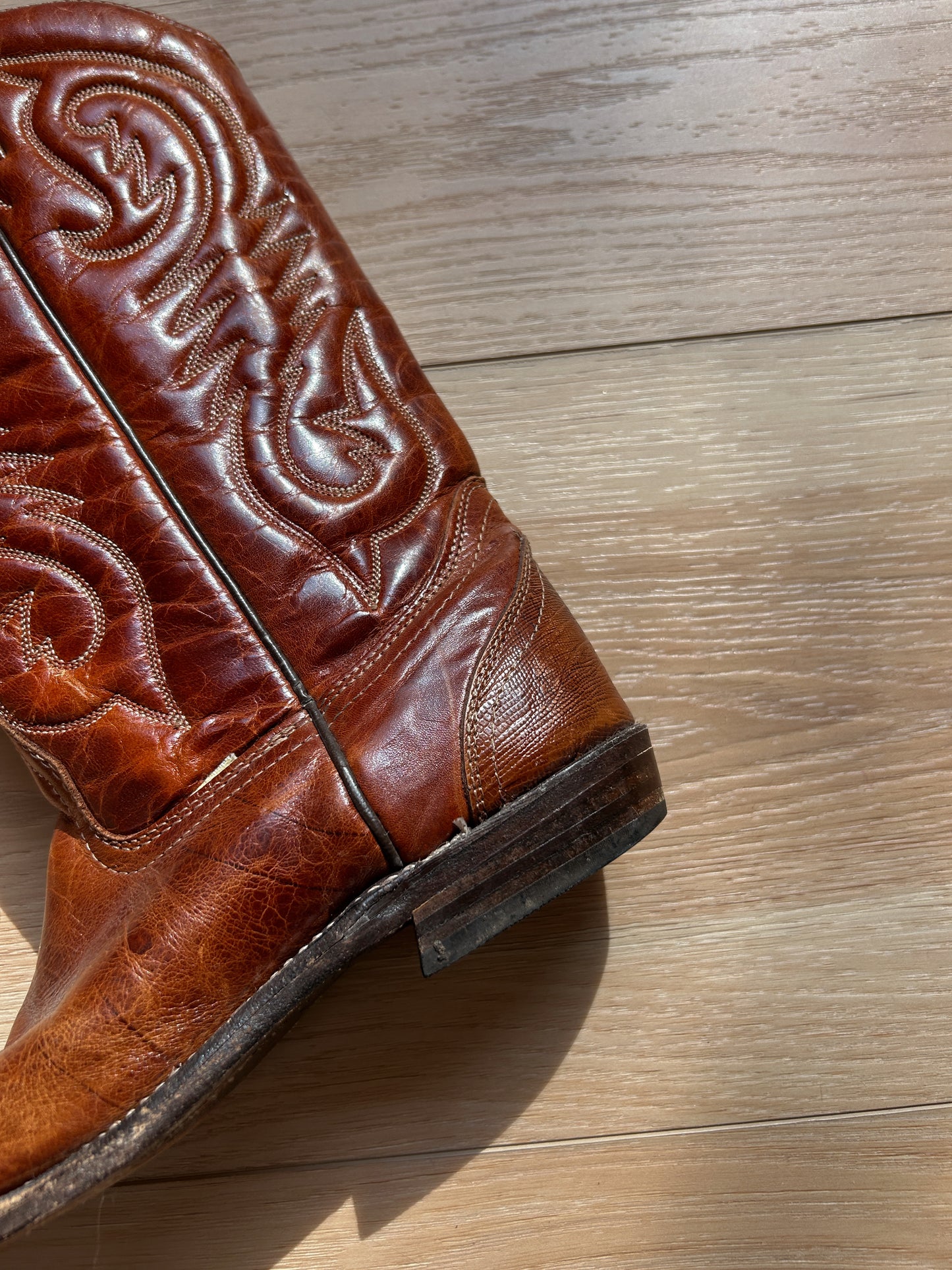 brown cowboy boots