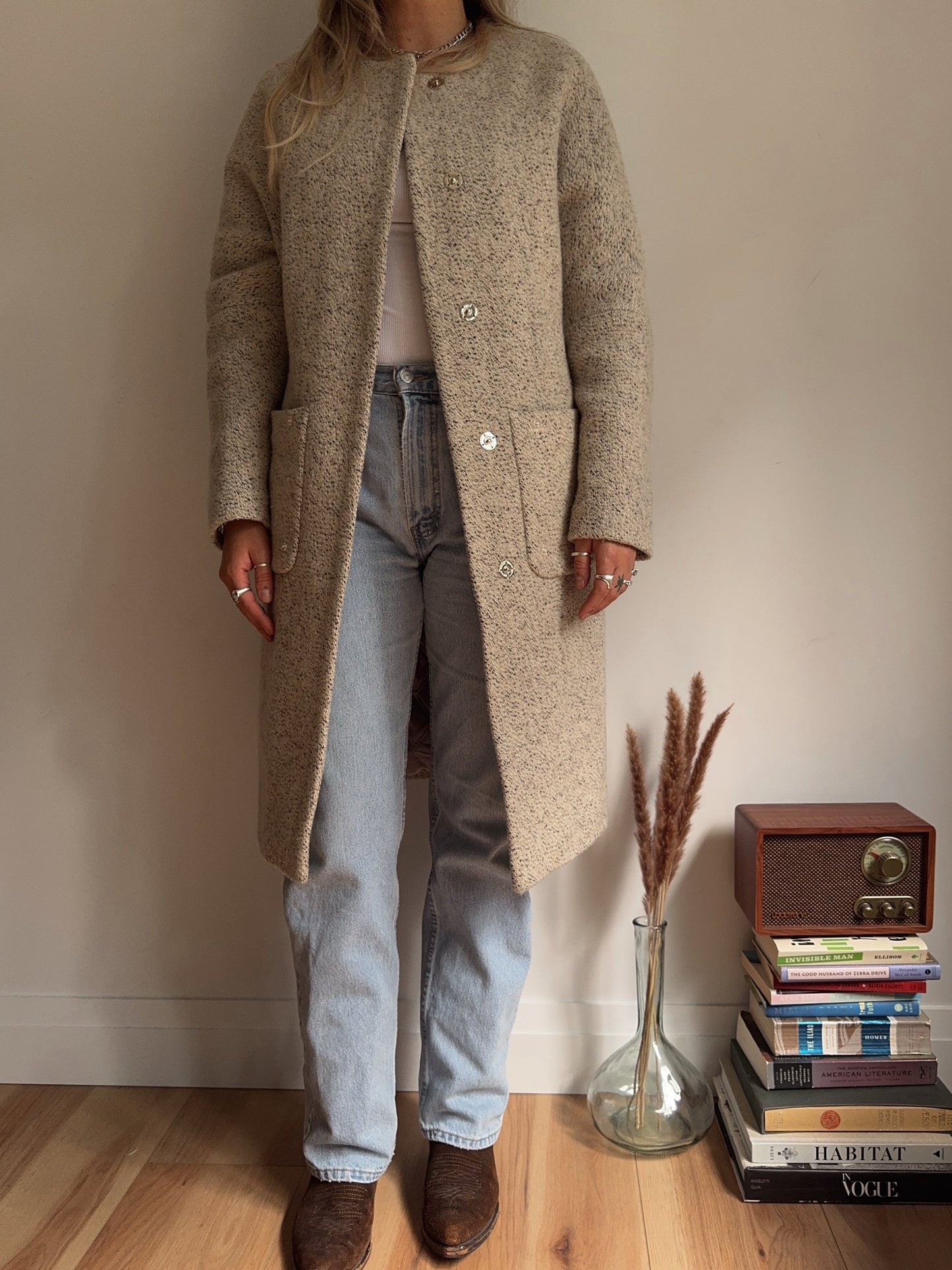 longline wool jacket